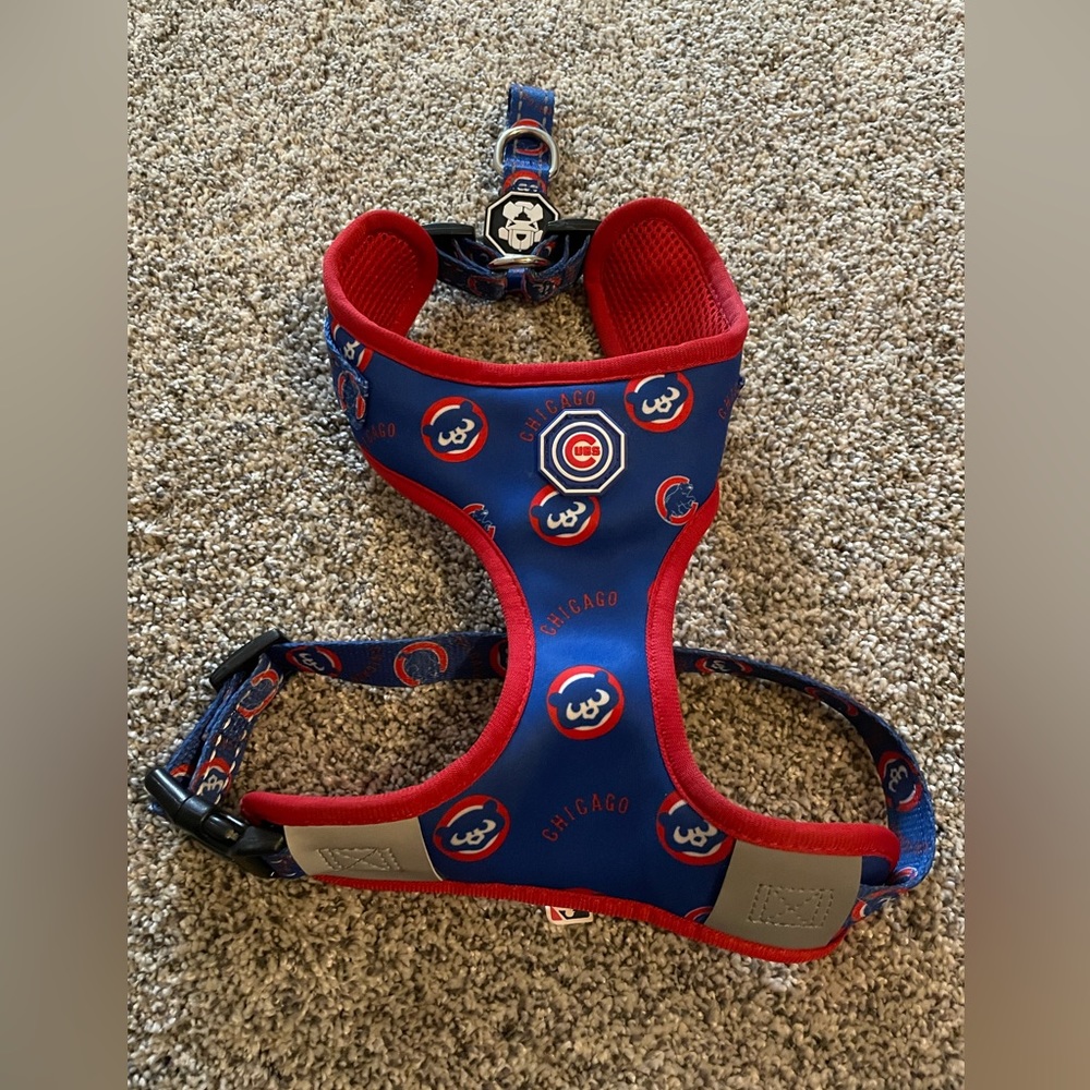 Chicago Cubs Dog Harness, size S